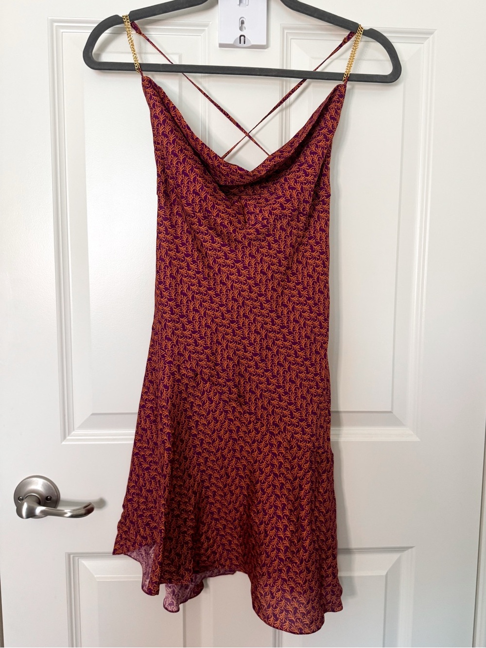 VIX Paula Hermanny Luri Plum Livia Mini Dress Size S NWT $348 Silk Blend